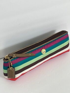 Coach Vintage Legacy Stripe Pouch